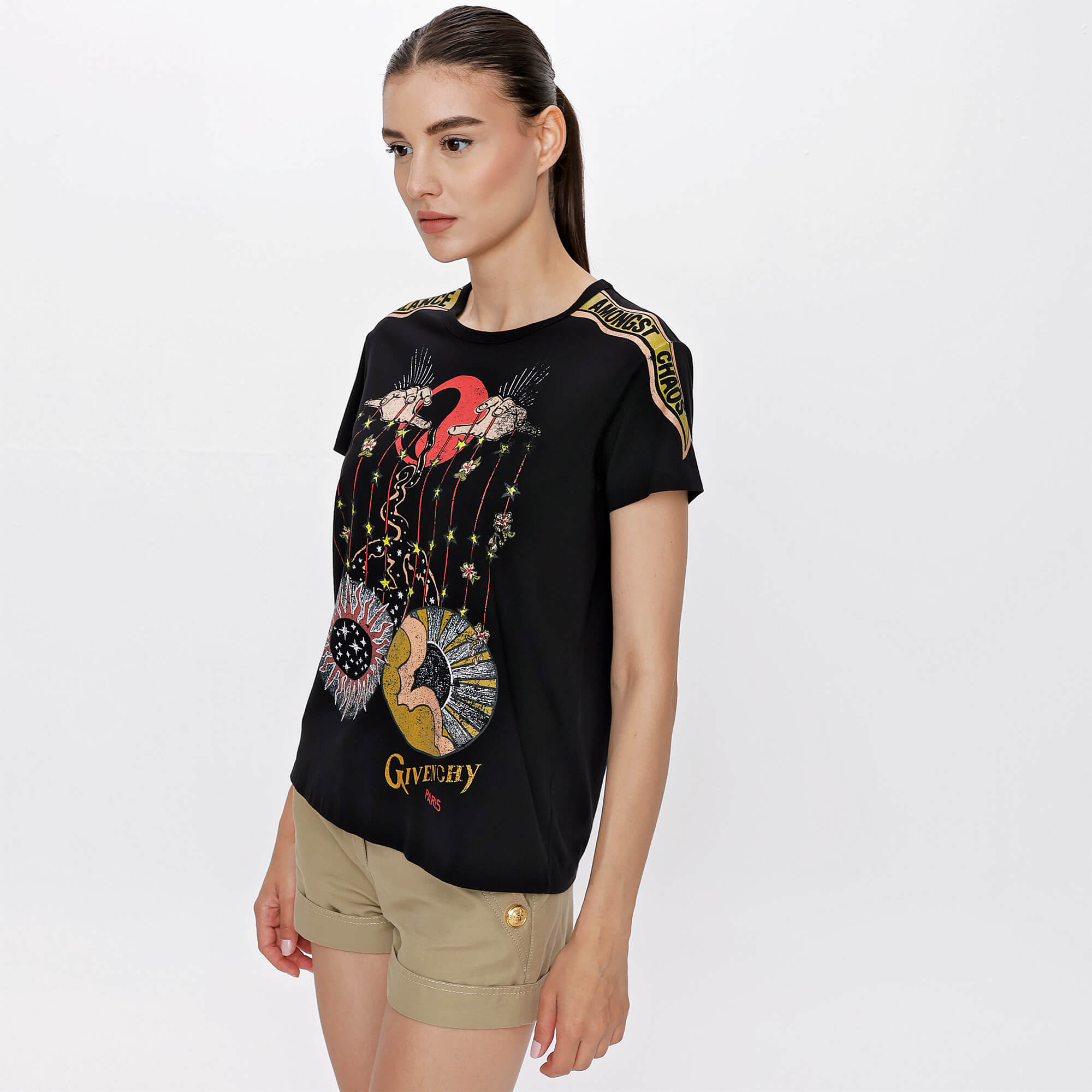 Givenchy - Black Find Balence Print Tshirt